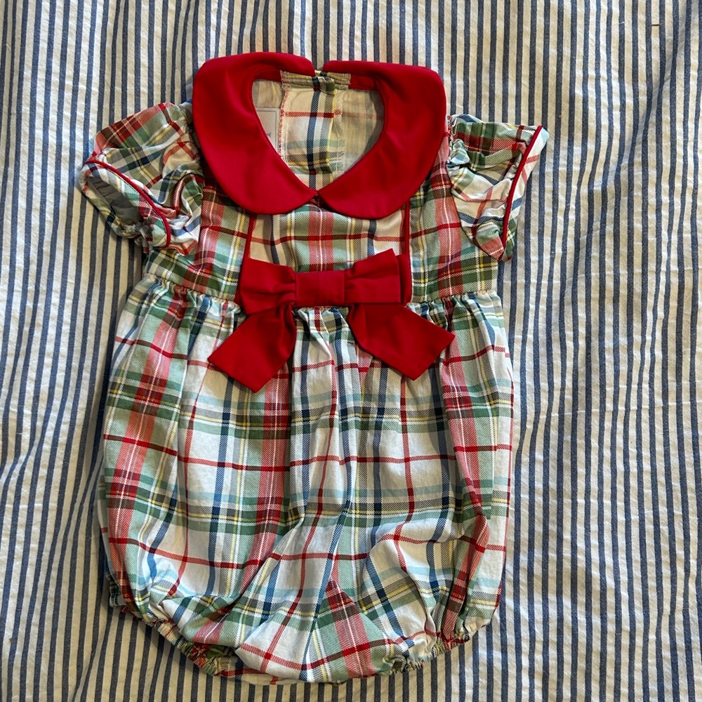 Little English Holiday Plaid Bubble
